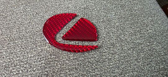 Lexus steering wheel carbon fiber badge emblem see all pics sold separately SHIPPING AVAILABLE