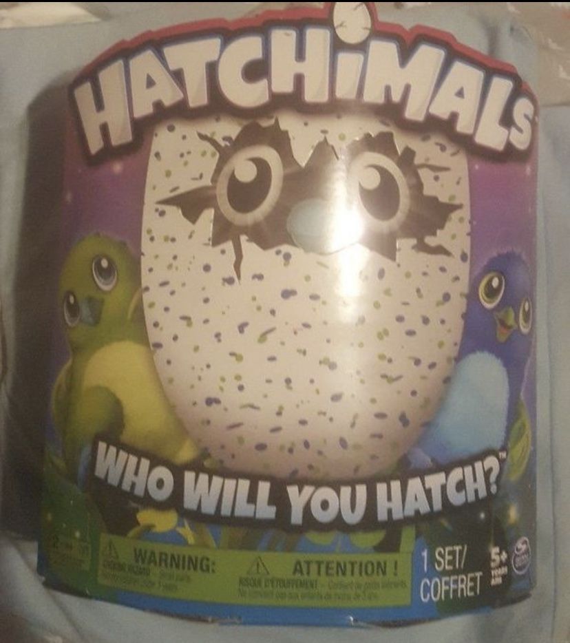 Hatchimals draggle blue green egg hatch crack - discontinued - brand new