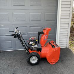 Ariens Orange Winter Snow Blower, Electric Start, Auto-Turn Steering Deluxe 24, Model 921024