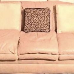 Two Leather Couches Set