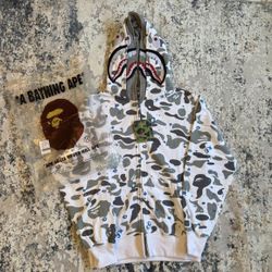 BAPE space camp full face zip up double hooded