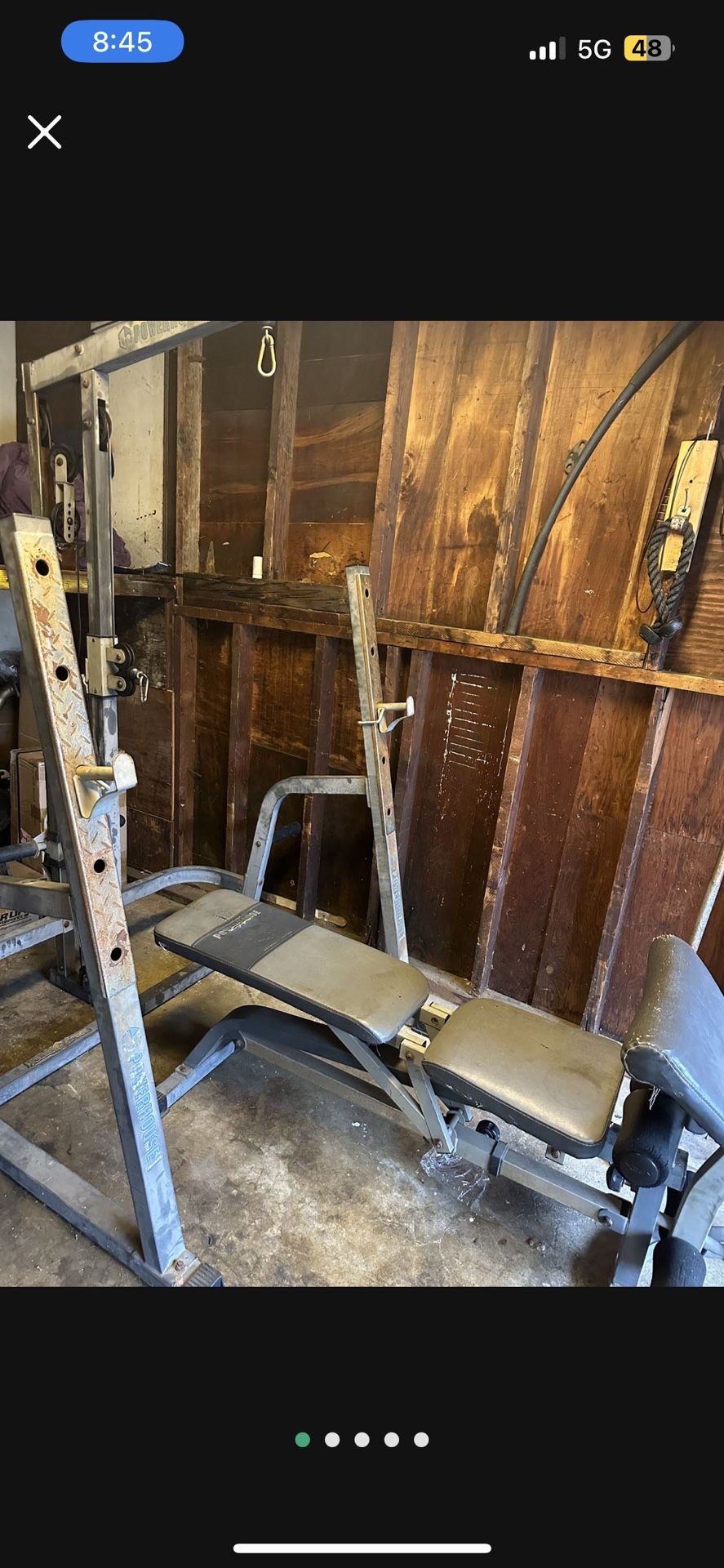 Squat Rack For Bench Press Weights (no Bench)
