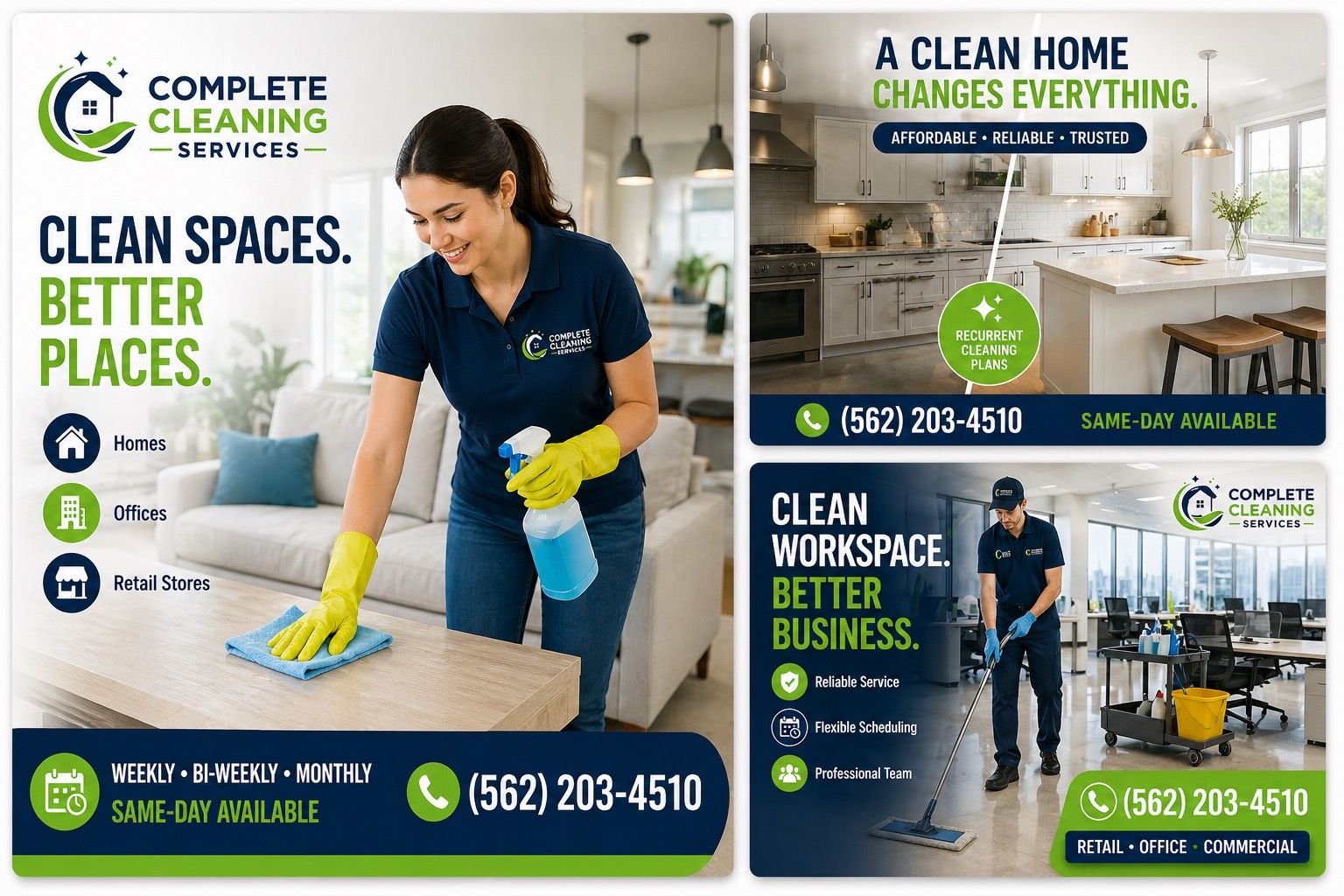 Cleaning homes/busieness