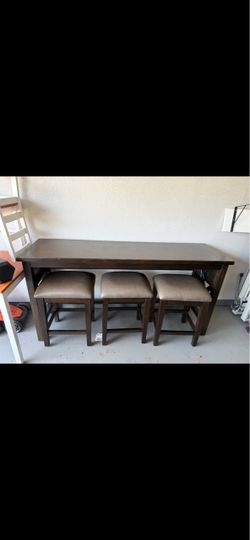 Bar table with chairs for sale