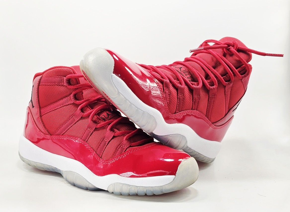 GS Size 7Y - Nike Air Jordan Retro 11 Win Like 96 White (378038-623)