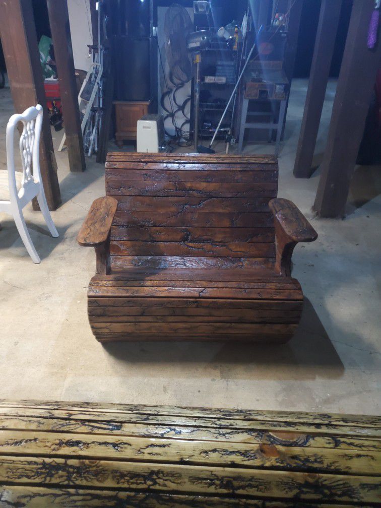 Wooden Spool Chair