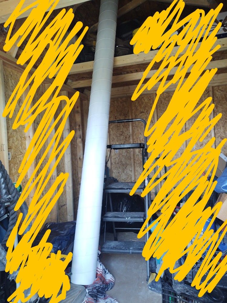 10 Spiral AC Duct, Wide