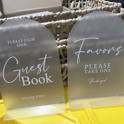 Wedding Signs: Table numbers, etc