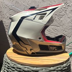 RPC Adult Medium Full‑Face Mountain Bike Helmet – Red/White – MTB / BMX