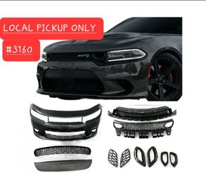 ➿️ For 2015-2023 Dodge Charger Srt-8 Srt Hellcat Front Bumper Set #3160