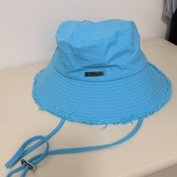 Blue Jacques Panama bucket hat