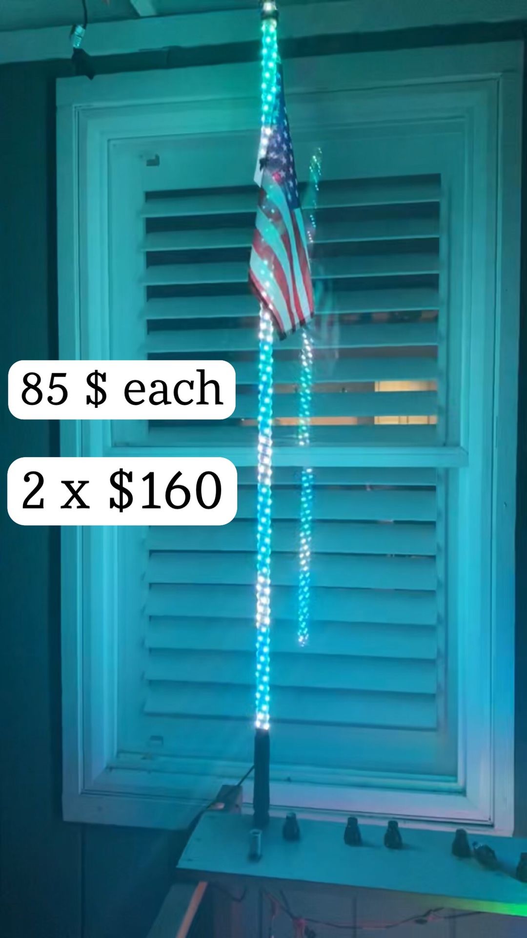 Led Whips Multi Color Rgb Spiral