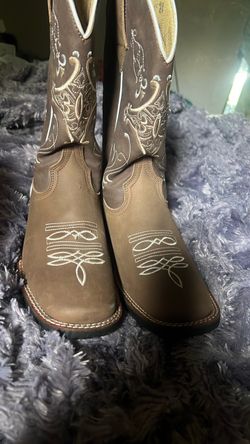 Brown Leather Western Cowboy Boots