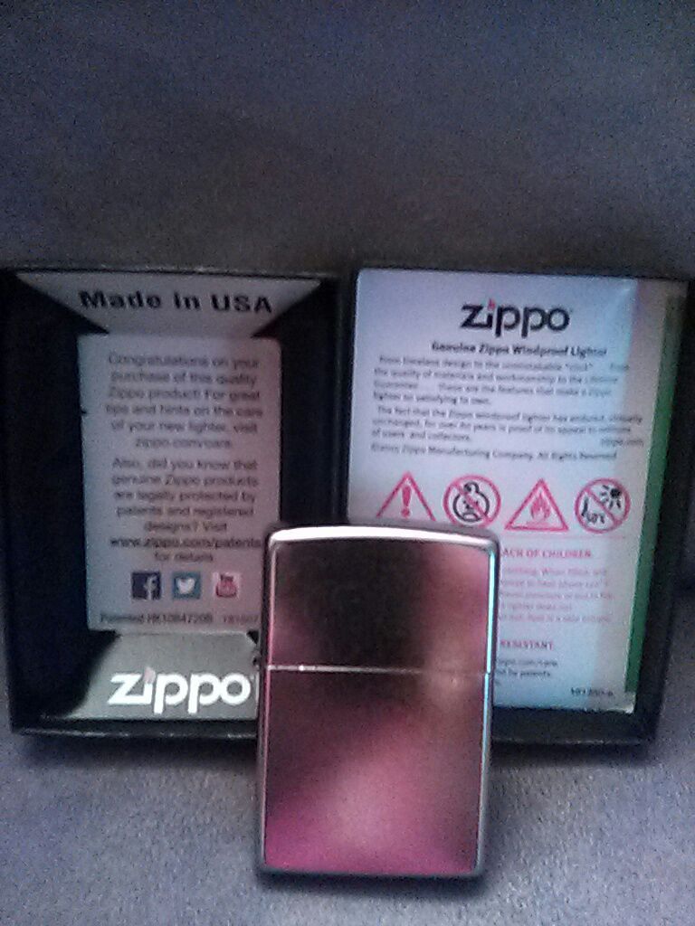 A Zippo lighter