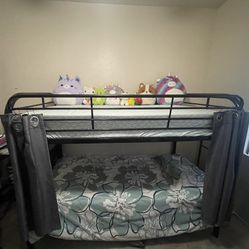 Bunk Bed Twin Black Metal Frame