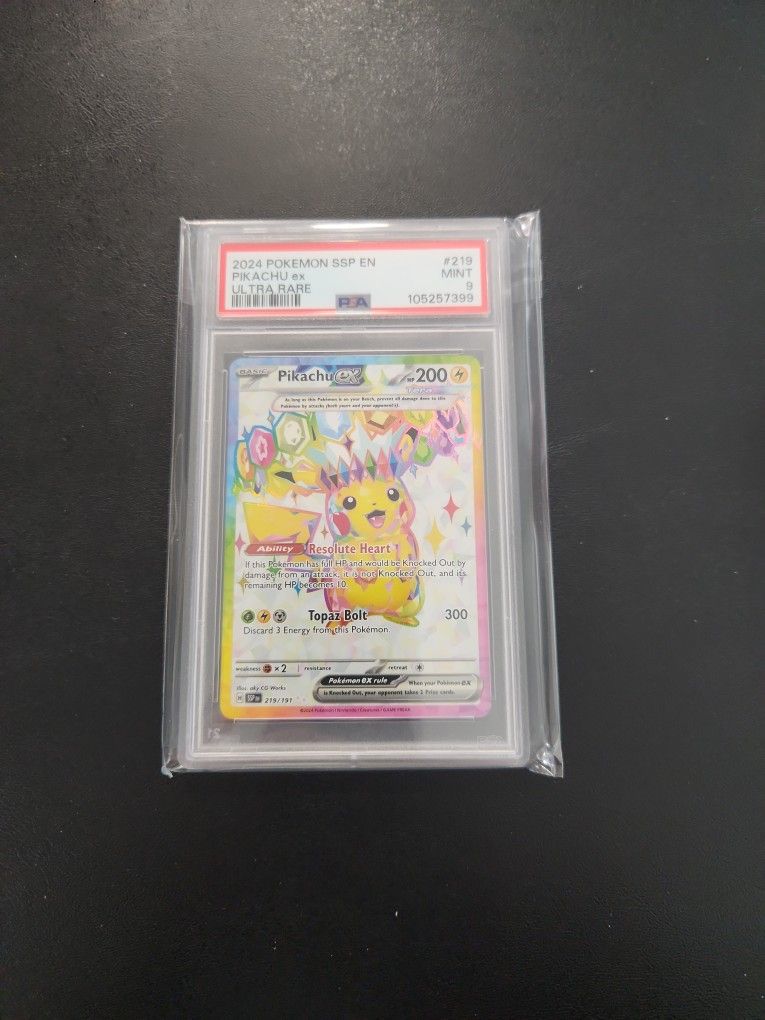 Surging Sparks Pikachu ex PSA 9