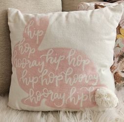 Cute  Easter Bunny Decorative Throw Pillow 🐰✨️💕