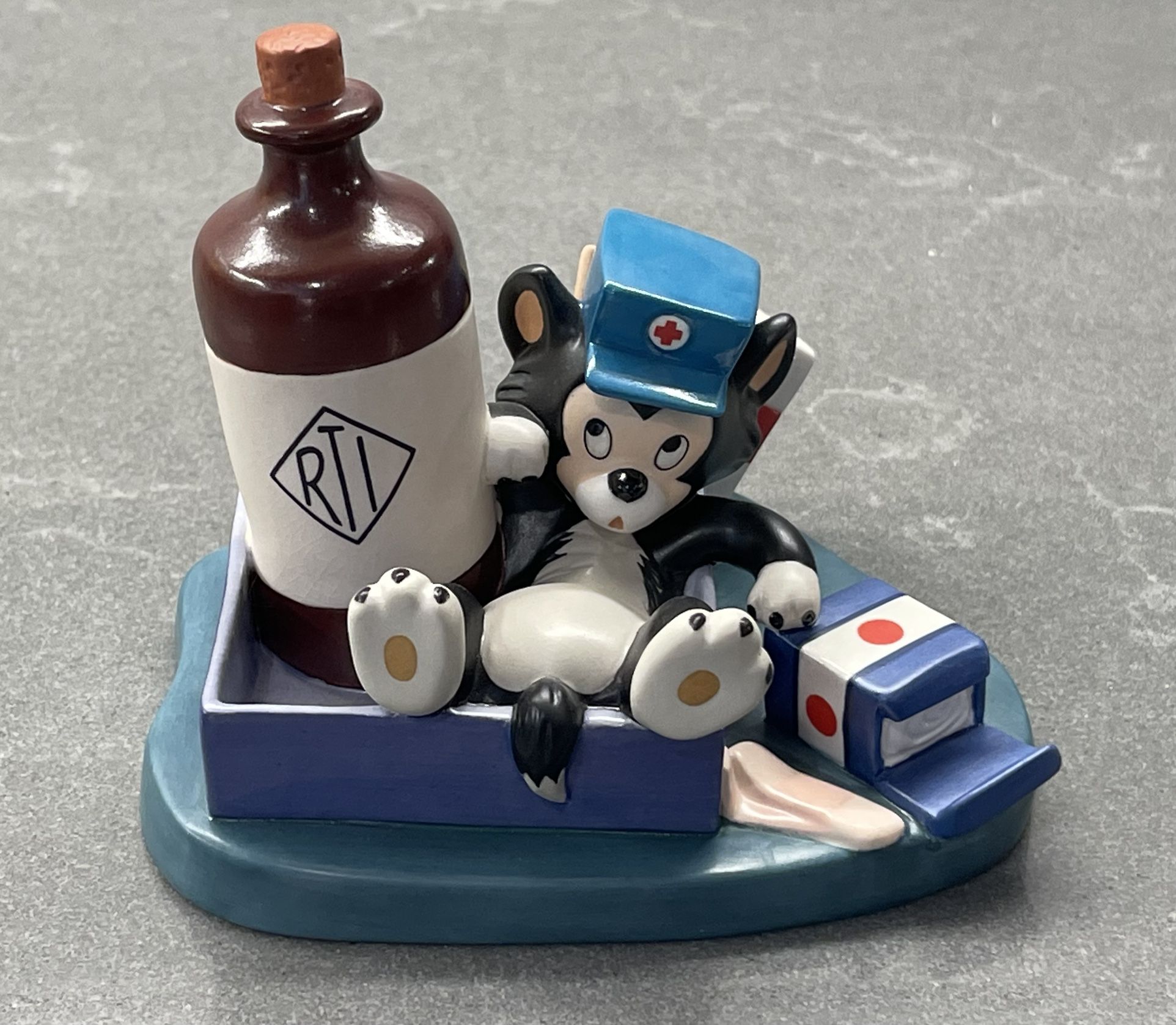 Disney WDCC First Aid Fiasco Figaro Figurine from Walt Disney’s First Aiders Collection