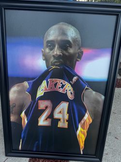 Kobe Bryant Large Wall Poster with frame