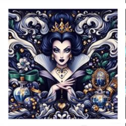 Walt Disney Villains Evil Queen, Diamond Art Painting Kit for Adults, Full Drill Dots/Gems/Diamonds, DIY Arts & Crafts *NEW In Pack*