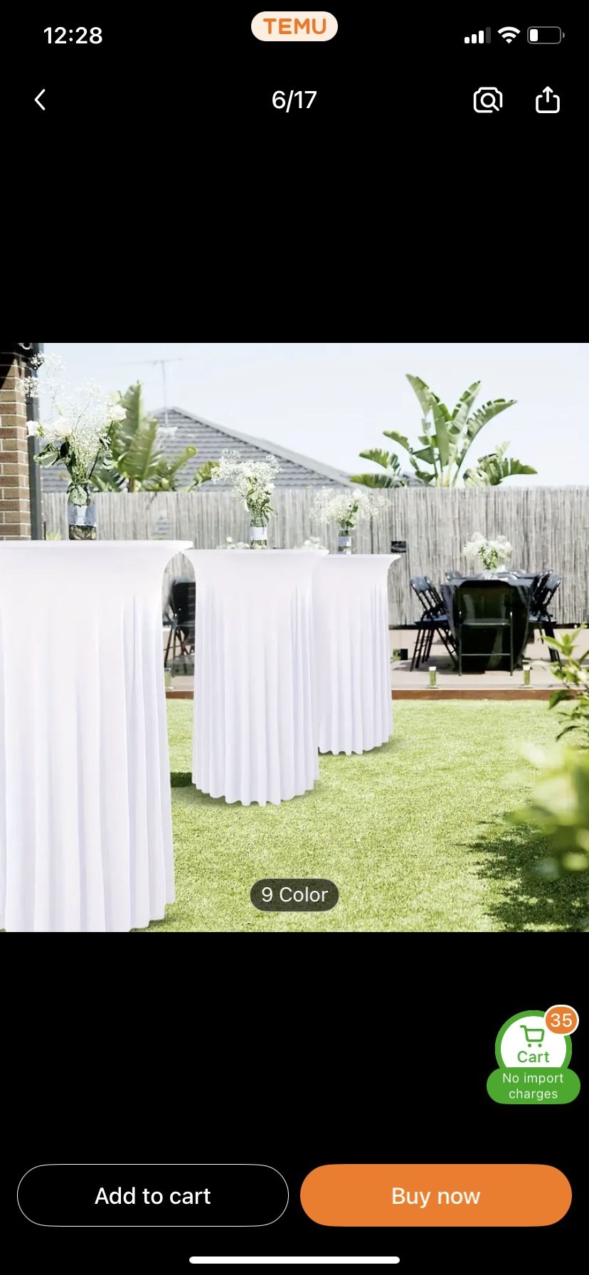 Cocktail table cover