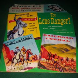 Golden Records The Lone Ranger 3 In 1: 7” 1950s 45 RPM Record