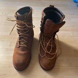 Red Wing Thinsulate Ultra Waterproof Steel Toe Work Books W/ Vibram Soles Men’s 10
