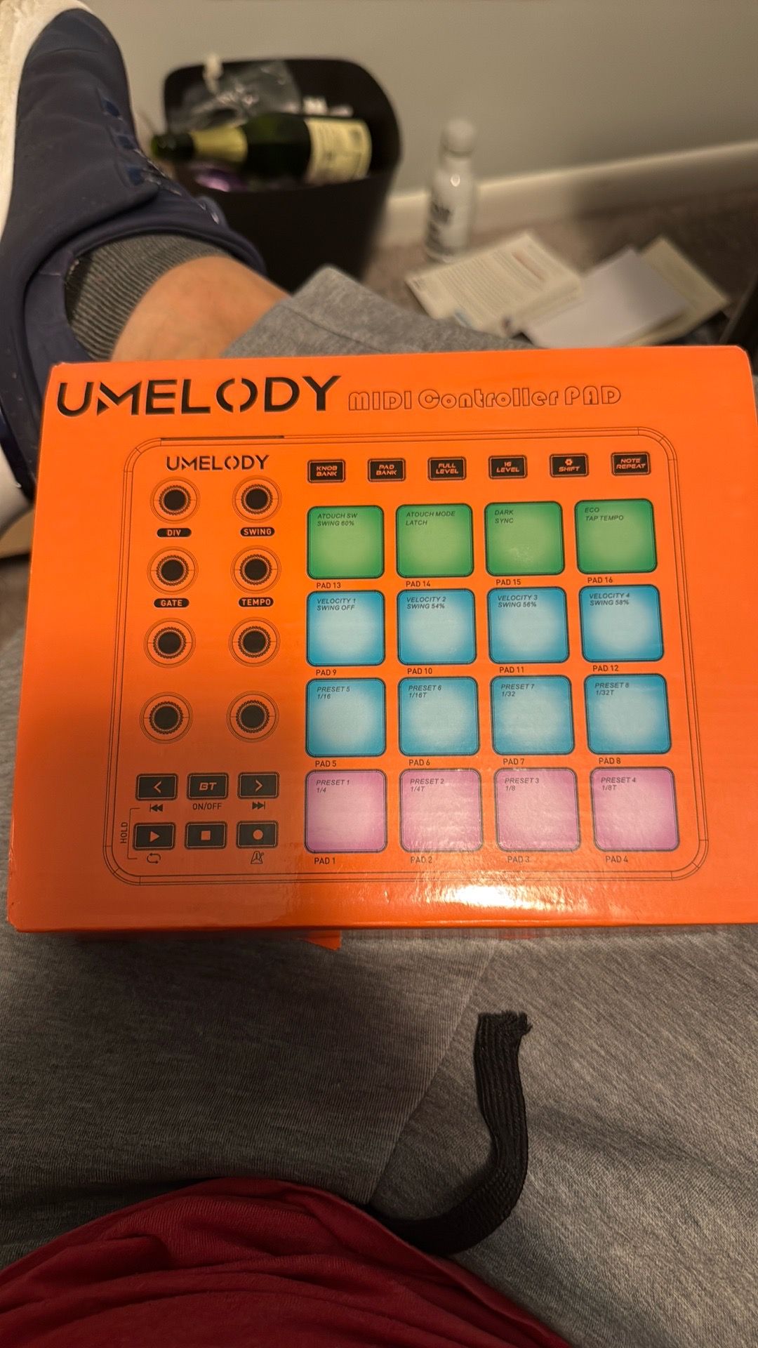 Midi pad with wireless connection