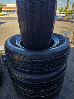Set of four used tires 255/70-17 GENERAL