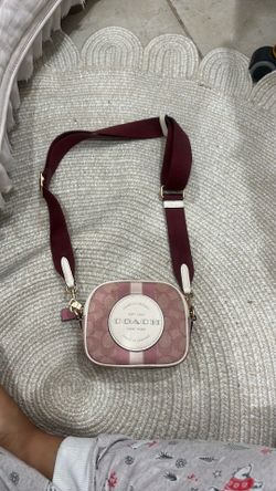 Coach burgundy crossbody purse
