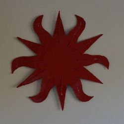 Art-Metal Sun, Red Color