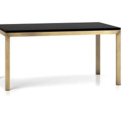 Crate&Barrel Marble Top And Brass Based Dining table 
