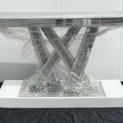 Mirrored Bling Console Table 