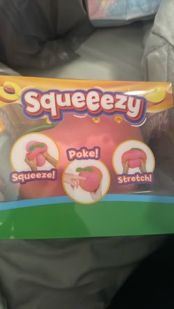 Squeeezy Peach Squishy Sensory Toy