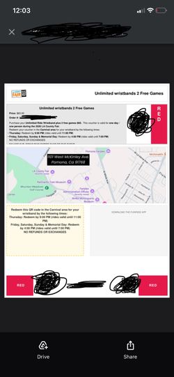 LA County fair ride wristbands