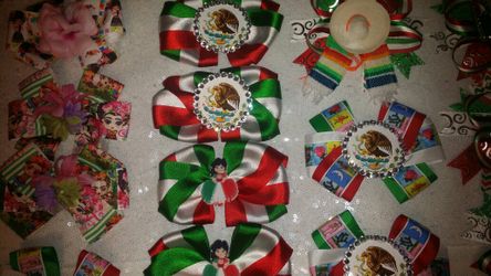 5 De Mayo Hair Bows 🇲🇽