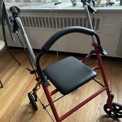 Red Walker With Wheels 