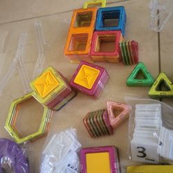 Magnetic Tiles Construction Toy Set Kids Building Blocks 3D Puzzle