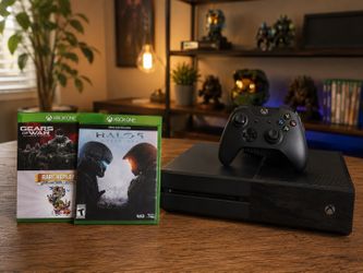 Xbox One Console  – Controller, Power Cords and 2 Games