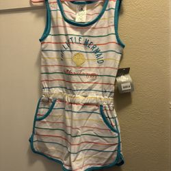 Disney Little Mermaid Kids Romper Size 5/6