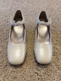 Jumping Jacks Off White Size 3 Narrow Girls Mary Jane Dress Shoes