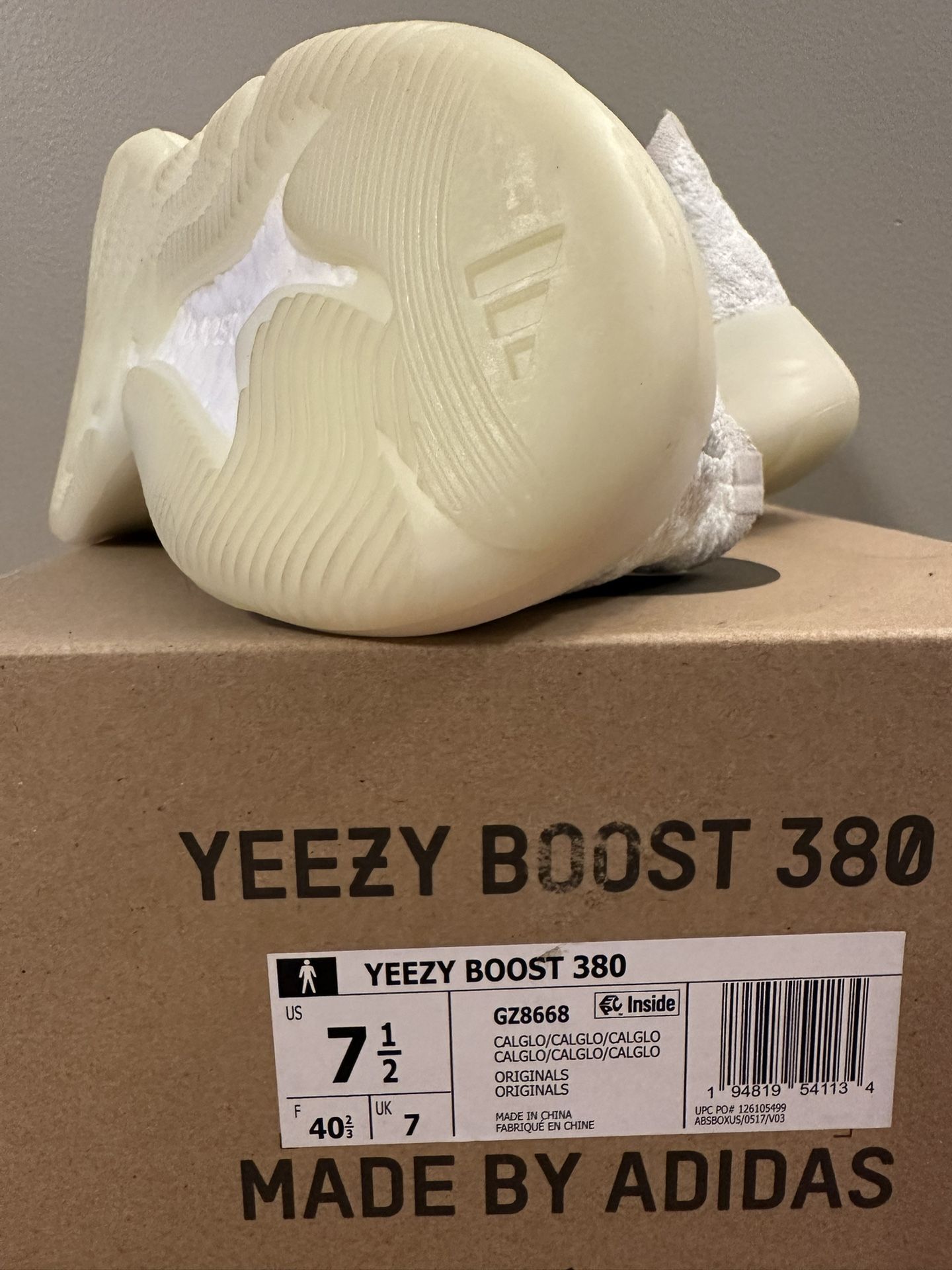 Adidas Yeezy Boost 380 Calcite Glow 7.5