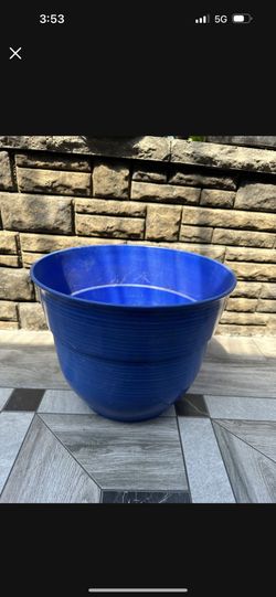 Blue Plant Pot. 