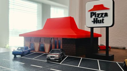 Pizza hut 1:64 diorama  3D printed