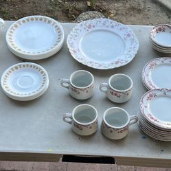Vintage China Dinnerware Vintage Corelle Lorenz Hutschen Reuther china wear