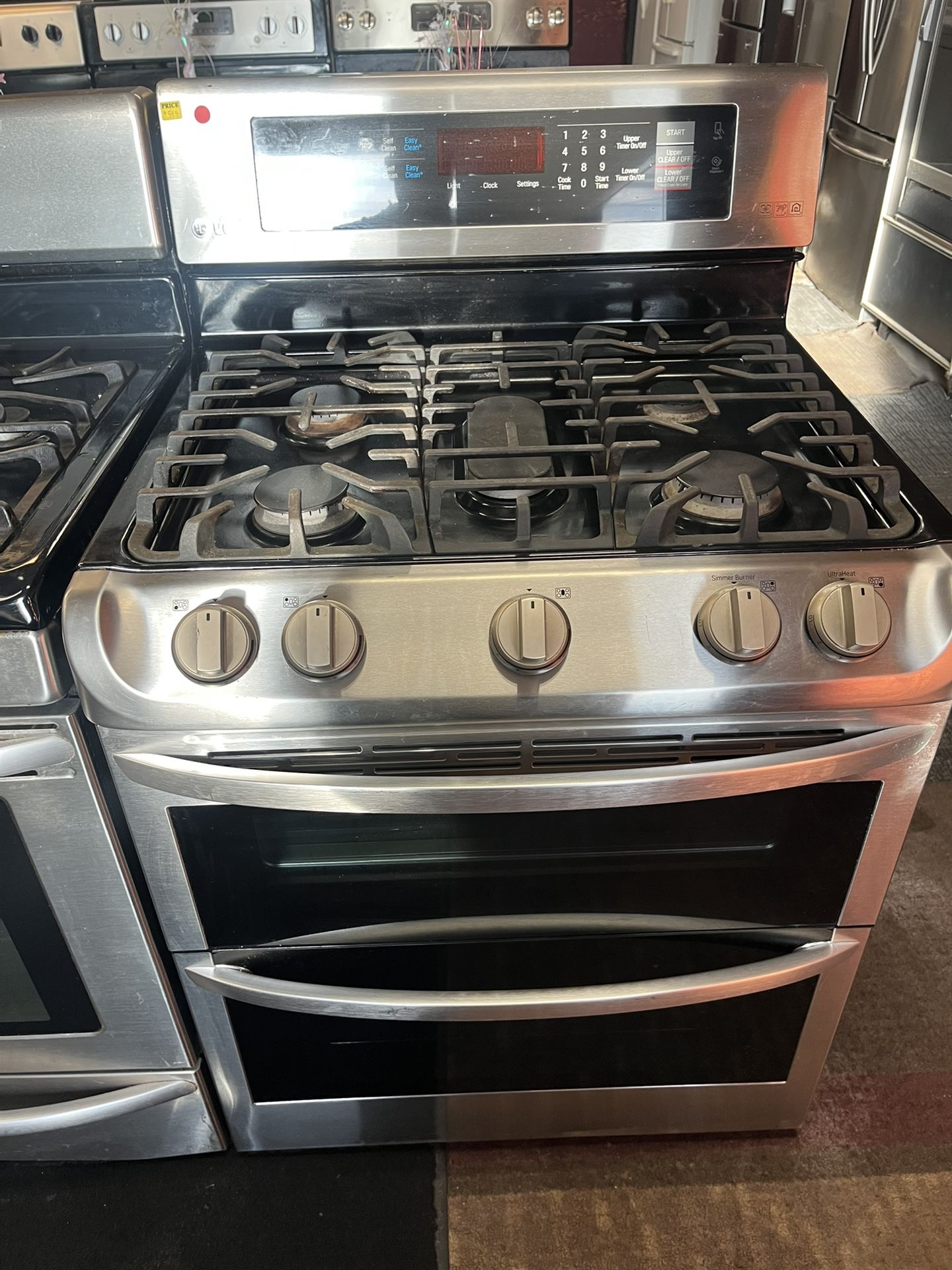 STAINLESS STEEL 5 BURNER GAS OVEN $499 OBO SAME DAY DEL
