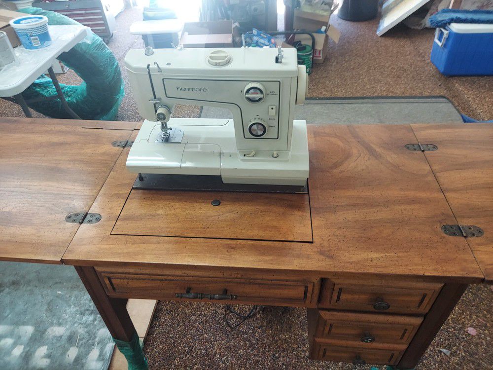 Kenmore Sewing Machine And Cabinet, Model 148