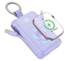 NEW SEALED - Portable Charger 10000mAh 22.5W Power Bank with Cables&iWatch Charger