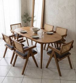 Set of 6 Mid-Century Dining Chairs - NO TABLE