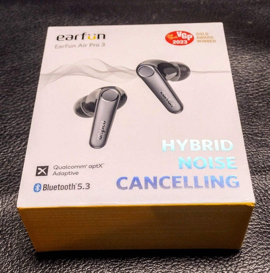 Open Box EarFun Air Pro 3 Hybrid Active Noise Cancelling Earbuds Wireless - TW500 - Black